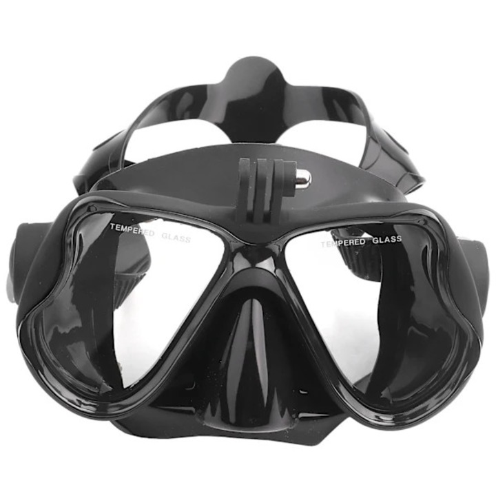 Set snorkeling adult, ochelari sticla securizata, tub uscat, roz, 17x10x5cm, 45cm