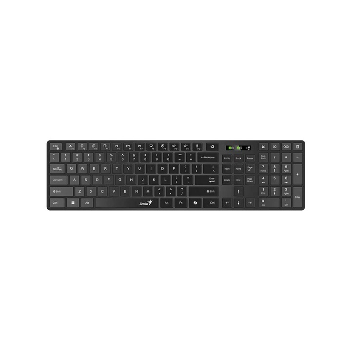Genius SlimStar 7250BT Copilot vezetéknélküli üzleti billentyűzet Bluetooth/2, 4 GHz magyar kiosztású fekete