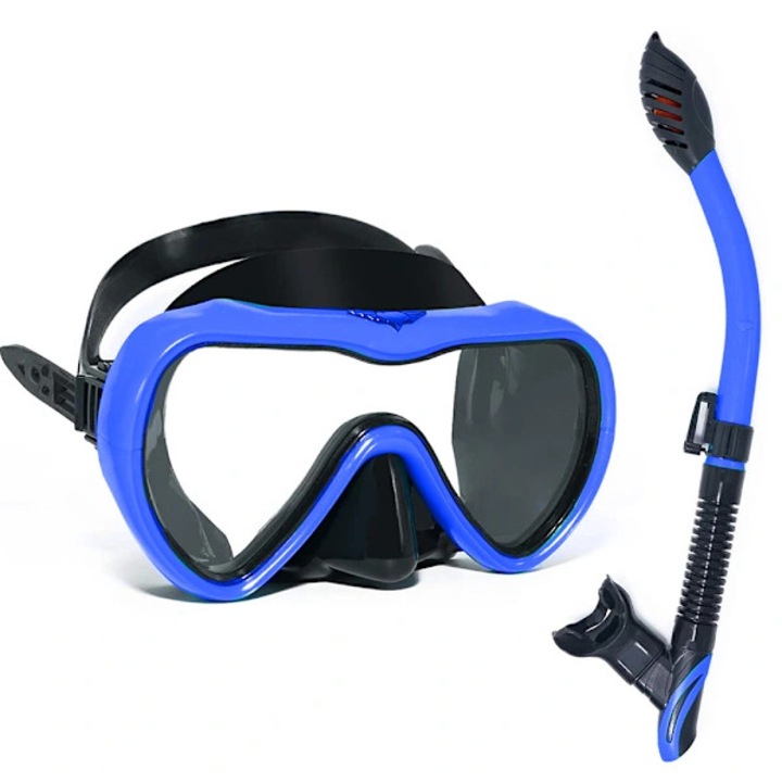 Labe de inot, marime XL, albastru, material flexibil, antiderapant