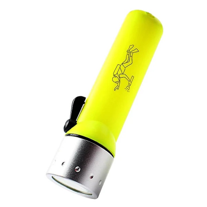 Lanterna scufundari LED Q5, verde, 16x4.2x3.5cm, aluminiu-plastic, rezistenta la apa