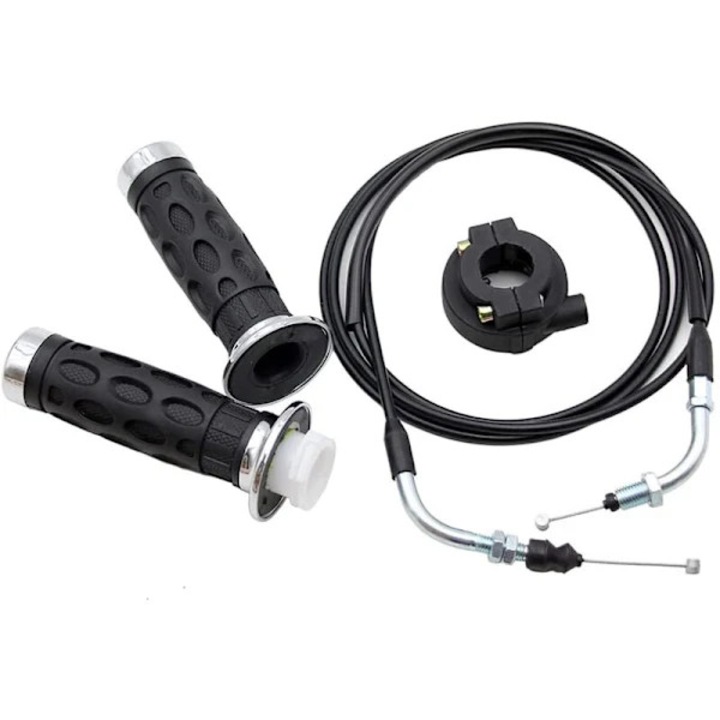 Set maneta acceleratie universala cu cablu 198cm pentru scuter 50-150cc