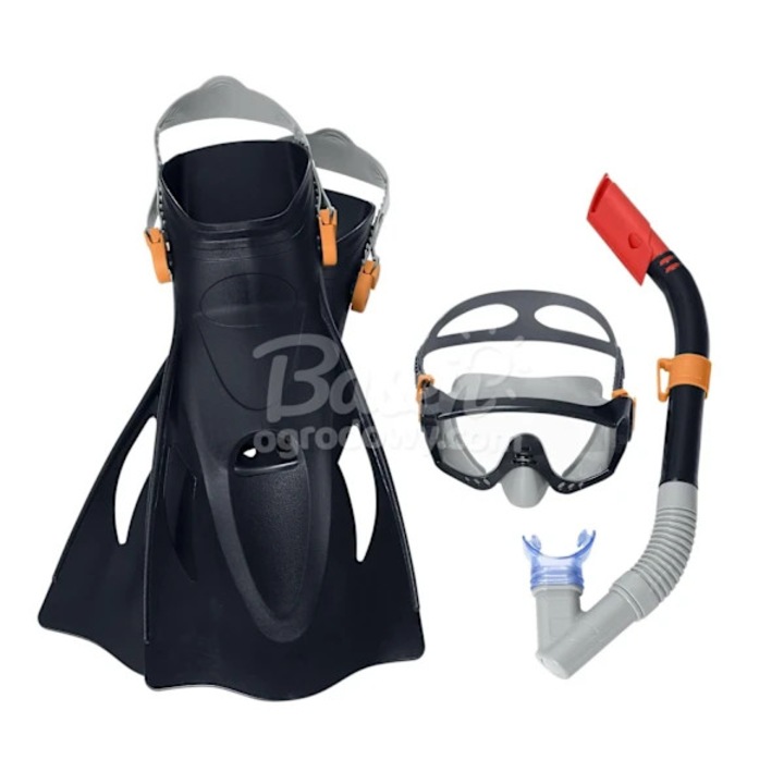 Set snorkeling copii, masca anti-ceata, tub respirator, multicolor, 14x7.6cm