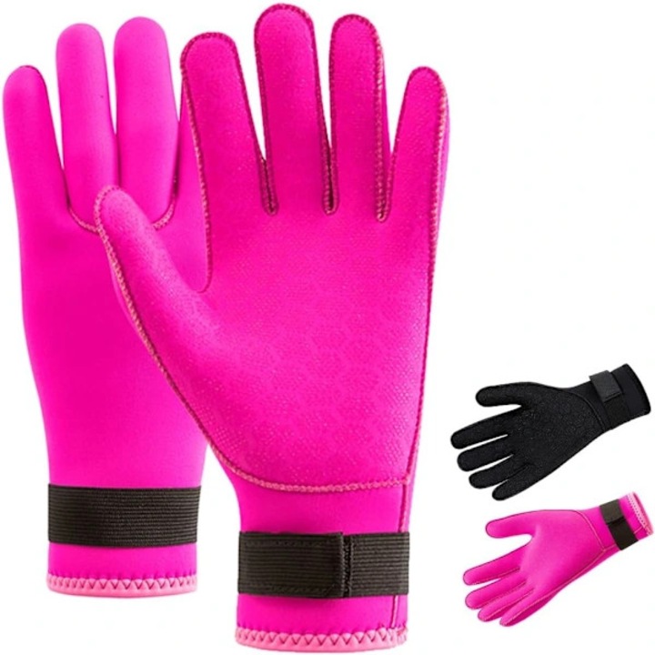Manusi neopren scufundari 3mm, roz, L, set