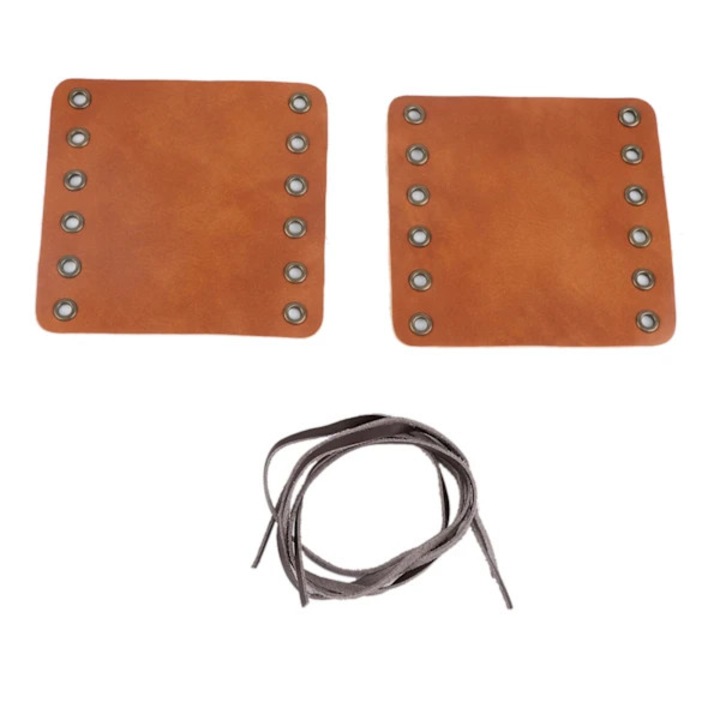 Protectie manere motocicleta piele maro