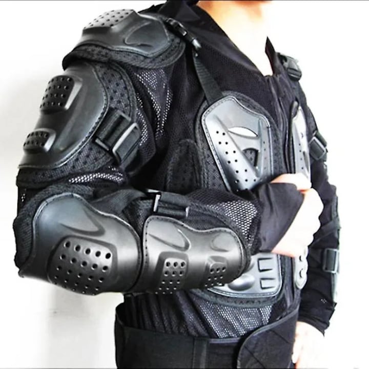 Jacheta protectie corp complet motocicleta racing, negru, marime universala
