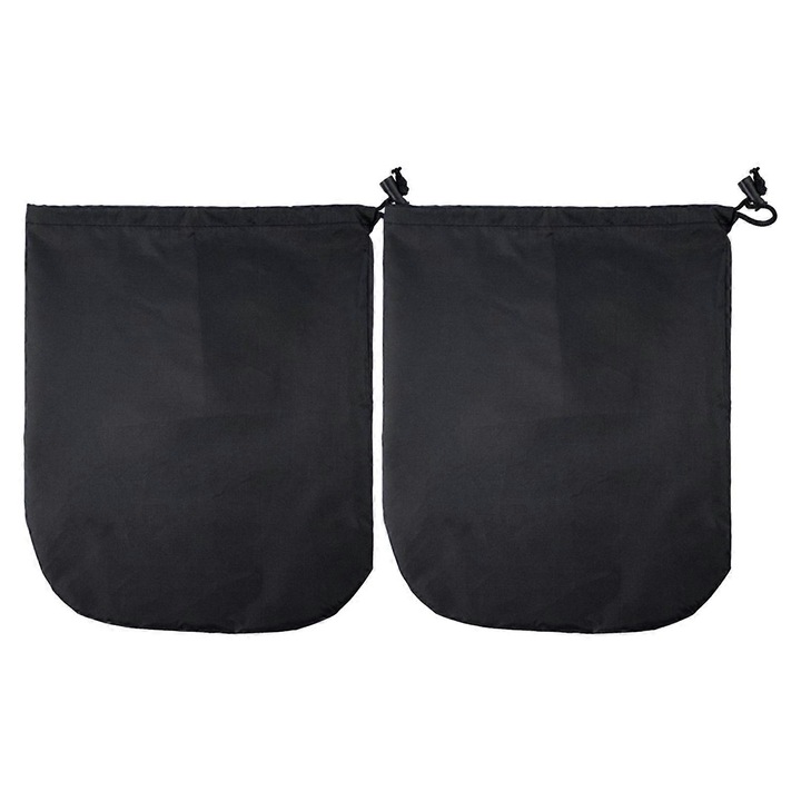 Husa universala pentru oglinzi auto, protectie inghet, 33x27cm, set 2 bucati, negru