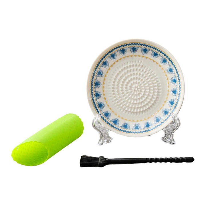 Bol ceramic multifunctional pentru usturoi, 11.7x11.7x1.7cm, compact, modern
