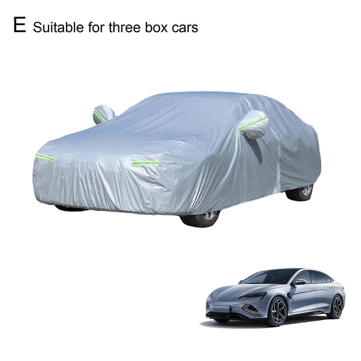 Husa auto rezistenta la rupere, protectie UV si zapada, multicolor, 350x170x150cm