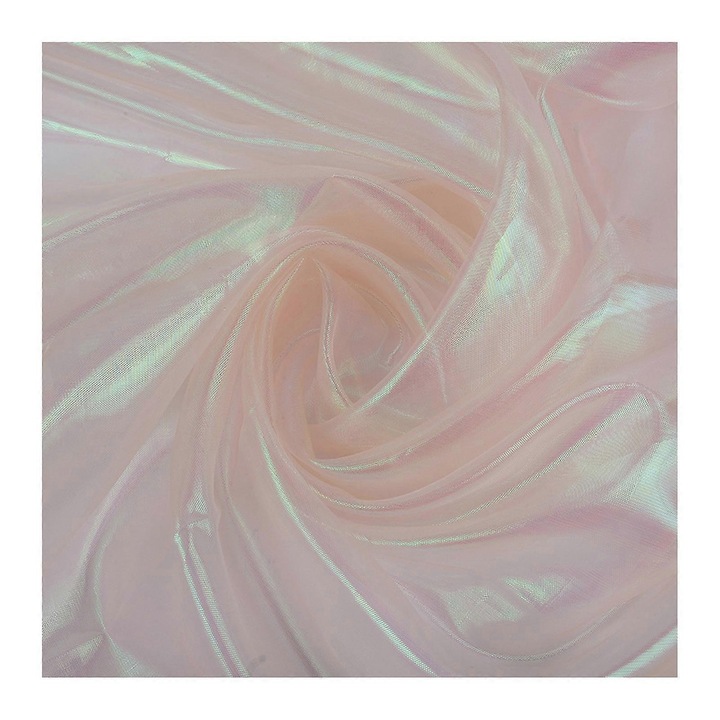 Holografikus organza textil anyag, 150x183cm, királykék