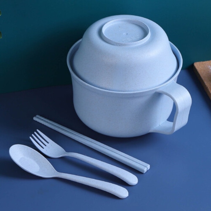 Комплект купи за рамен с фибри, 6 броя, многоцветен, 33x16oz