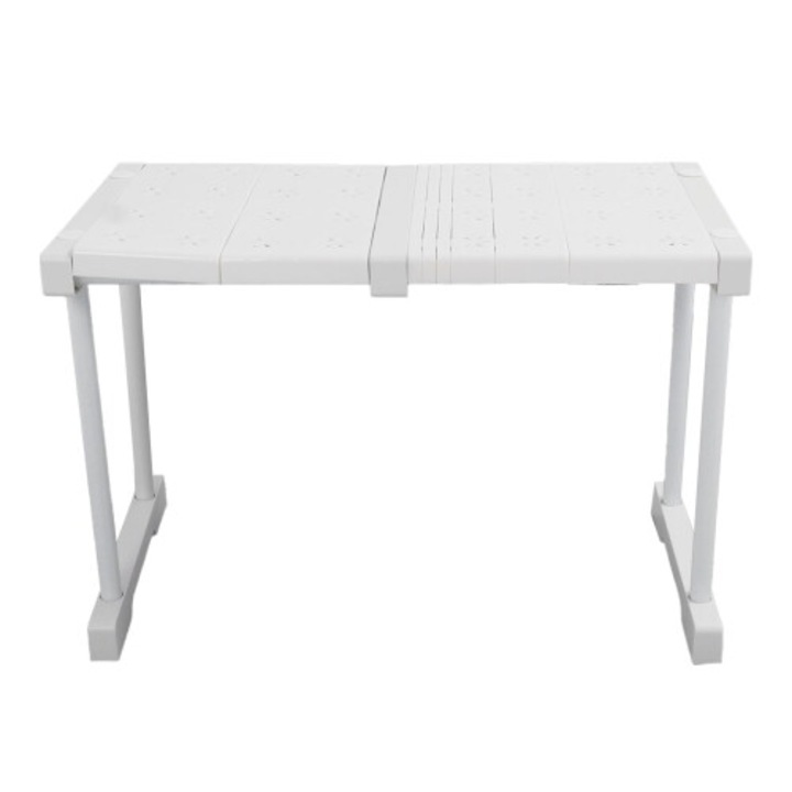 Állítható teleszkópos polc tároláshoz, strapabíró, 121lb, 60x30x15cm