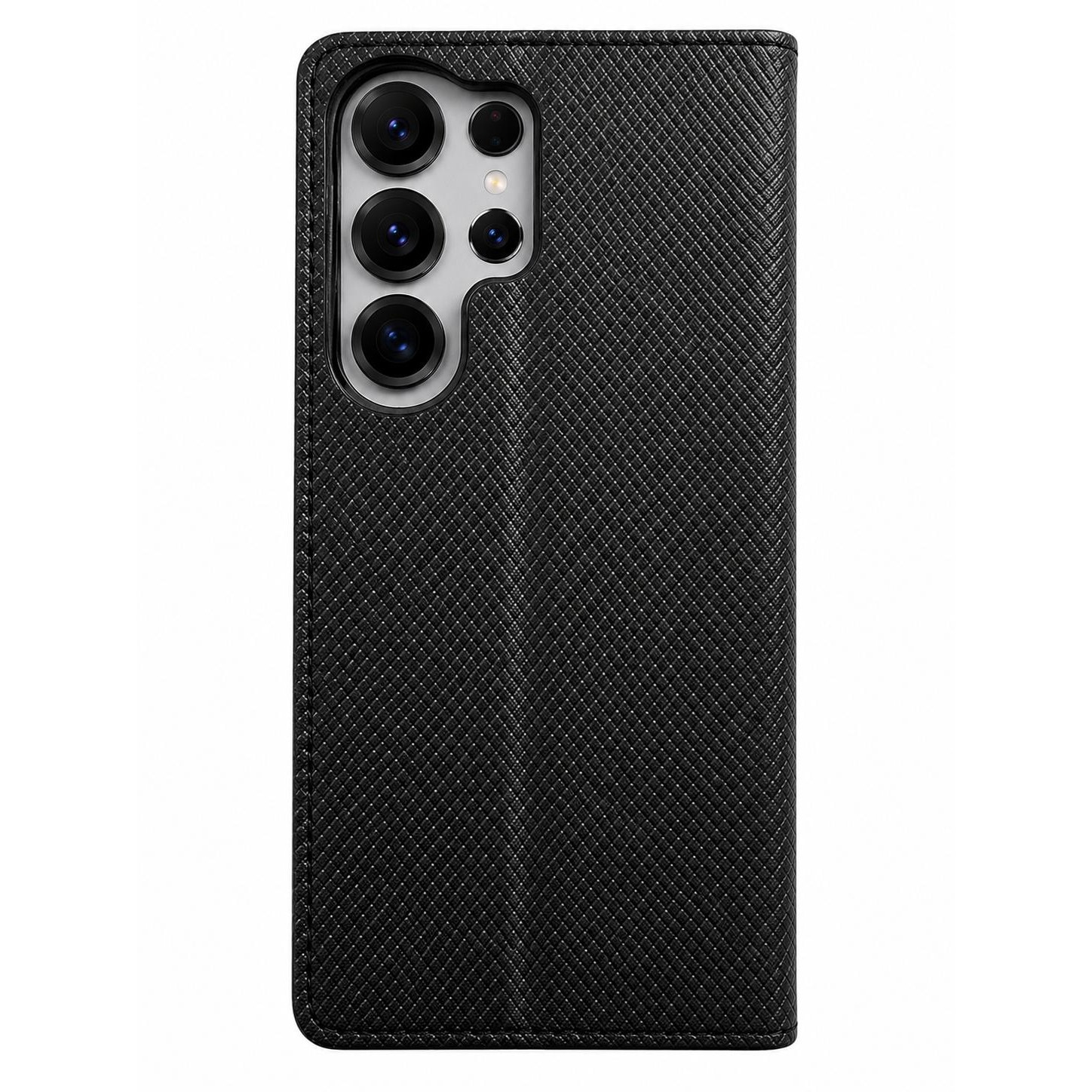 Husa protectie Tip Carte, Mat-Tech compatibila cu Samsung Galaxy S26 Ultra, Inchidere Magnetica, Buzunar interior pentru card, Protectie Completa, Functie de Stand, Negru