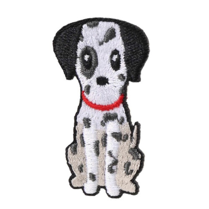8 darabos hímzett kutyafolt készlet, többszínű, 5x5cm