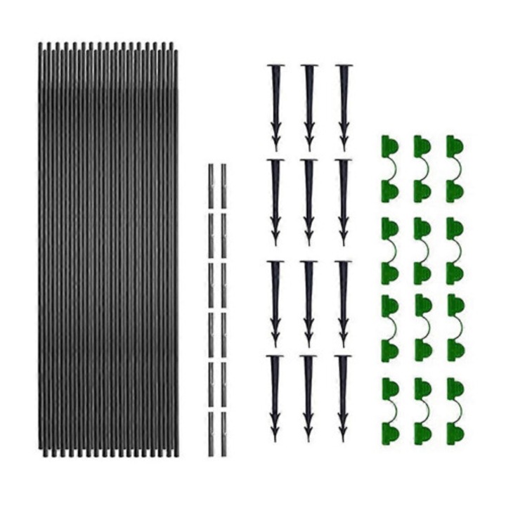 Set 18 arce flexibile pentru sere, negru, 1 set