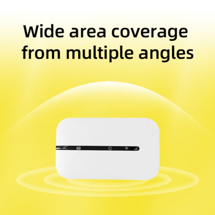 Router wireless portabil 4G, 150Mbps, alb, slot SIM, plastic