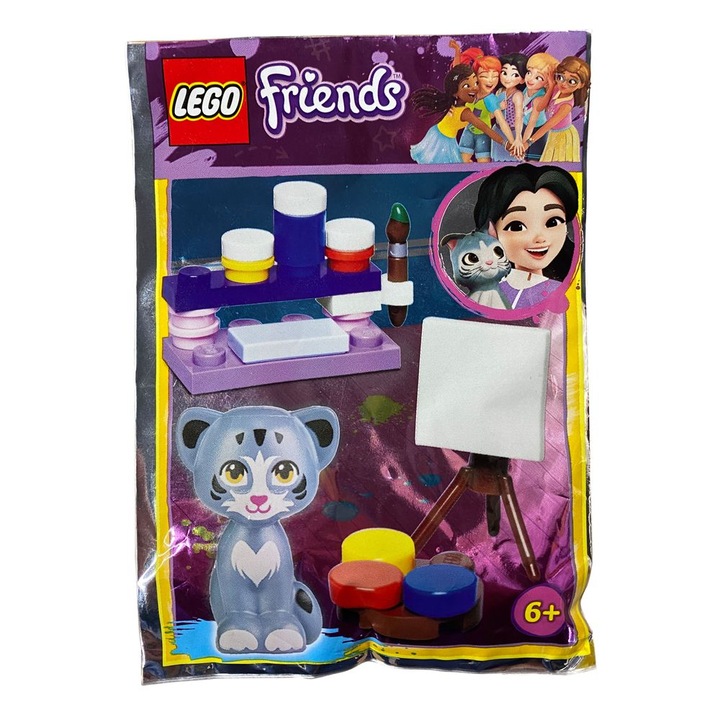 Set constructie LEGO Friends Studio Emmy si pisica Chico multicolor 3x10x15cm