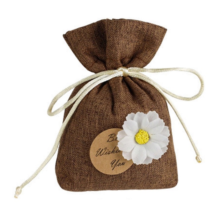 Odorizant auto, bumbac in, parfum lunga durata, alb, 12x8cm