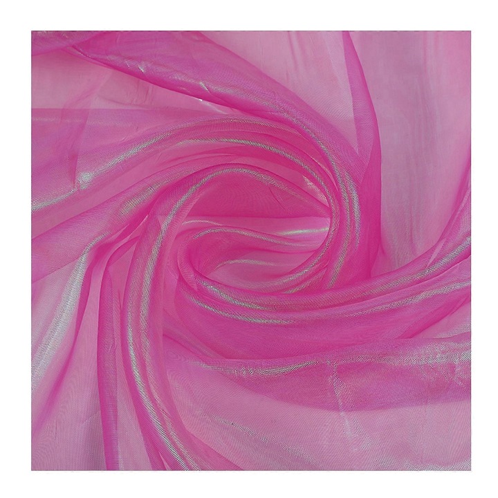 Holografikus organza textil anyag, 150x183cm, királykék, könnyű és csillogó