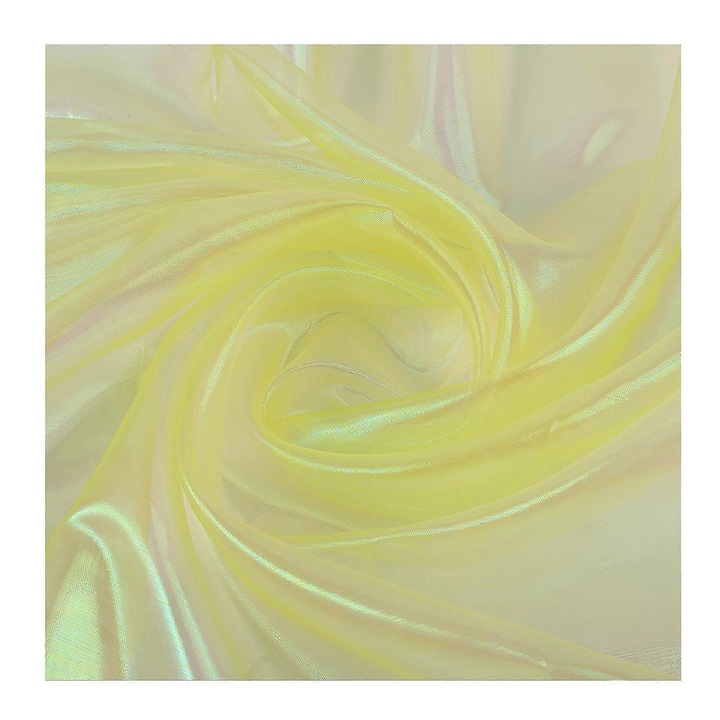 Holografikus organza textil anyag, királykék, 150x183cm, könnyű és csillogó
