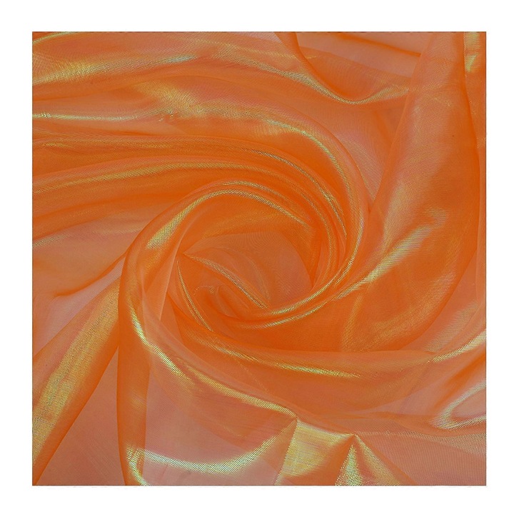 Holografikus organza textil anyag, 150x183cm, királykék, könnyű, csillogó