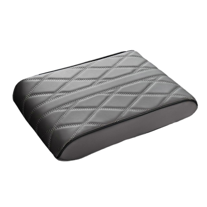 Husa cotiera auto, piele ecologica, spuma memorie, negru, 30x16x4.5cm