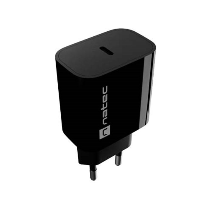 Natec RIBERA Töltő 1X USB-C 20W Fekete