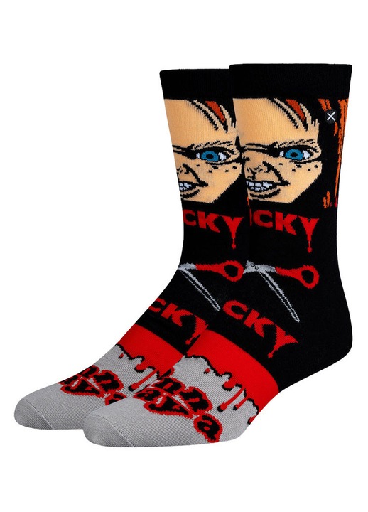 ODD SOX, Чорапи от памук/полиестер, с принт Chucky, Mash Up, Многоцветни, 40-46 EU
