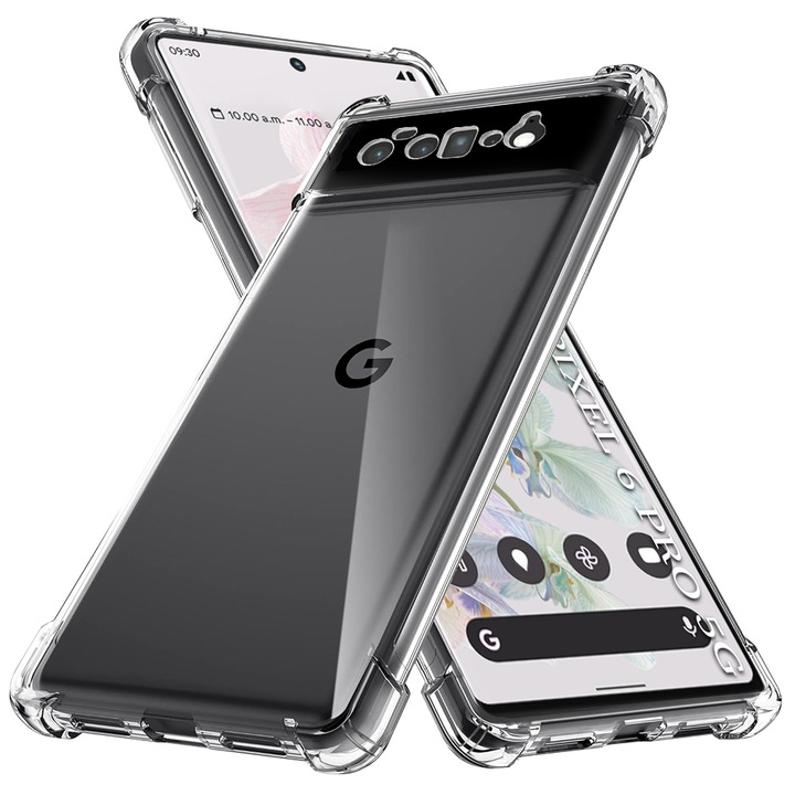 Carcasa de protectie pentru Google Pixel 6 Pro, transparenta