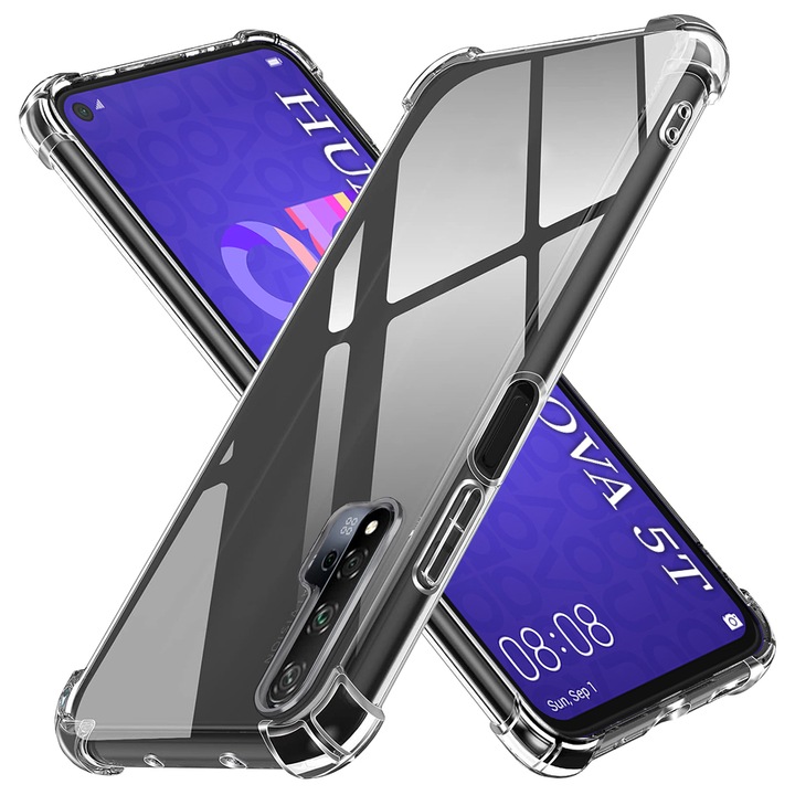 Carcasa de protectie pentru Huawei Nova 5T / Huawei Honor 20, transparenta