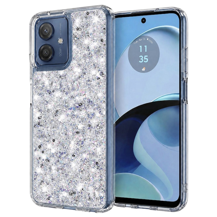 Carcasa de protectie pentru Motorola Moto G14, alb
