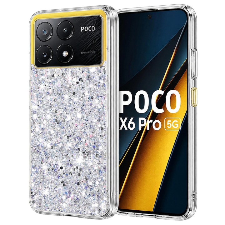 Carcasa de protectie pentru Xiaomi Poco X6 Pro, alb