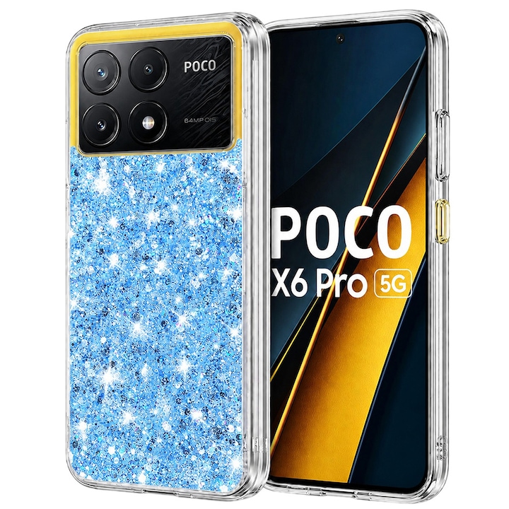 Carcasa de protectie pentru Xiaomi Poco X6 Pro, bleu