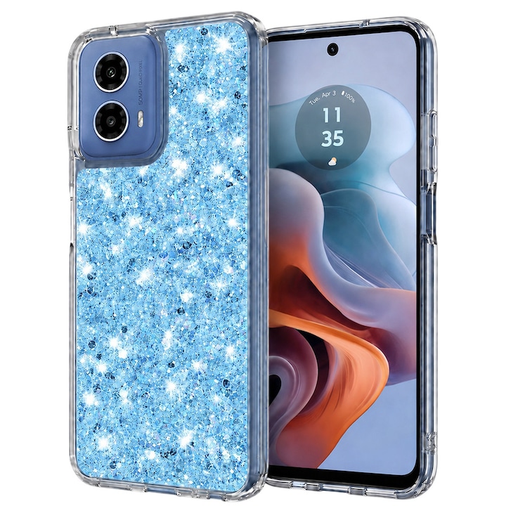Carcasa de protectie pentru Motorola Moto G34 / Motorola Moto G45, bleu