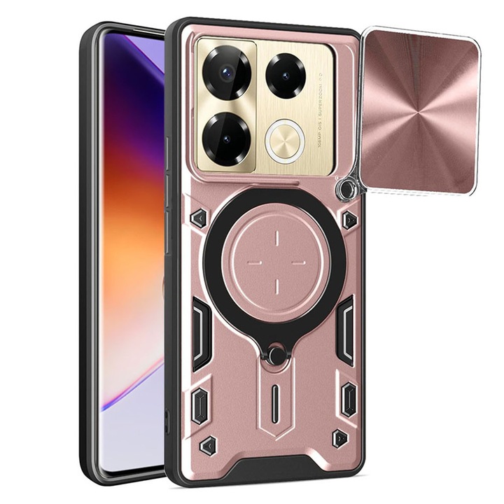 Carcasa de protectie pentru Infinix Note 40 Pro+, roz auriu