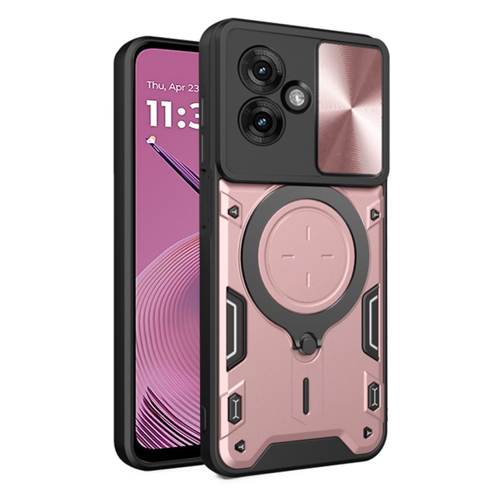 Carcasa de protectie pentru Motorola Moto G55, roz auriu