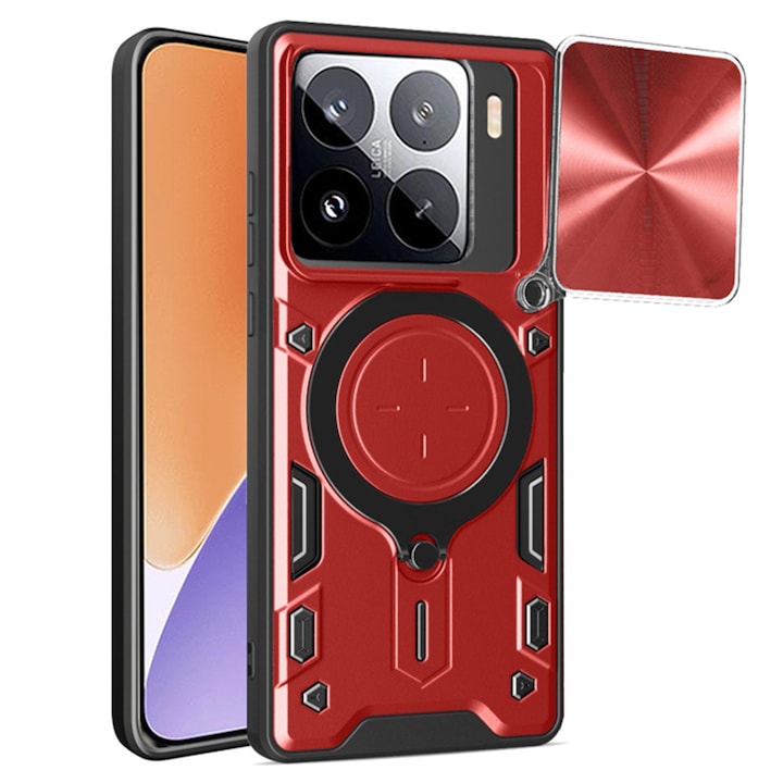 Carcasa de protectie pentru Xiaomi 15, rosu