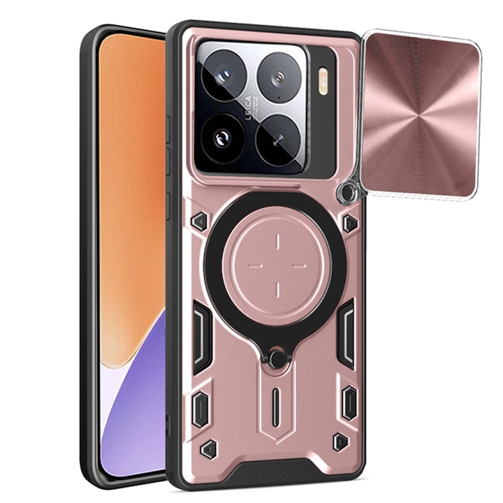 Carcasa de protectie pentru Xiaomi 15, roz auriu