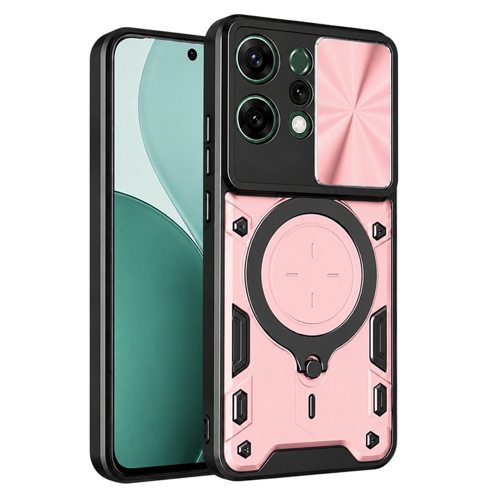 Carcasa de protectie pentru Oppo Reno14, roz auriu