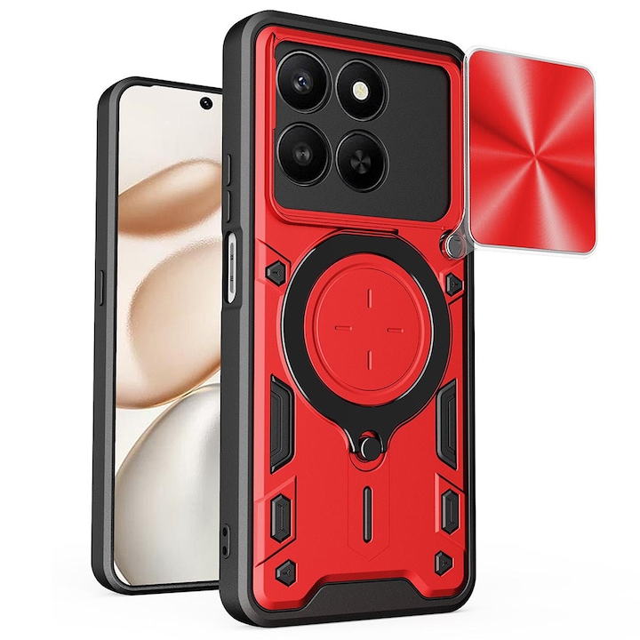 Carcasa de protectie pentru Honor 400 Smart 5G / Honor X7d 4G / Honor 400 Smart 4G, rosu