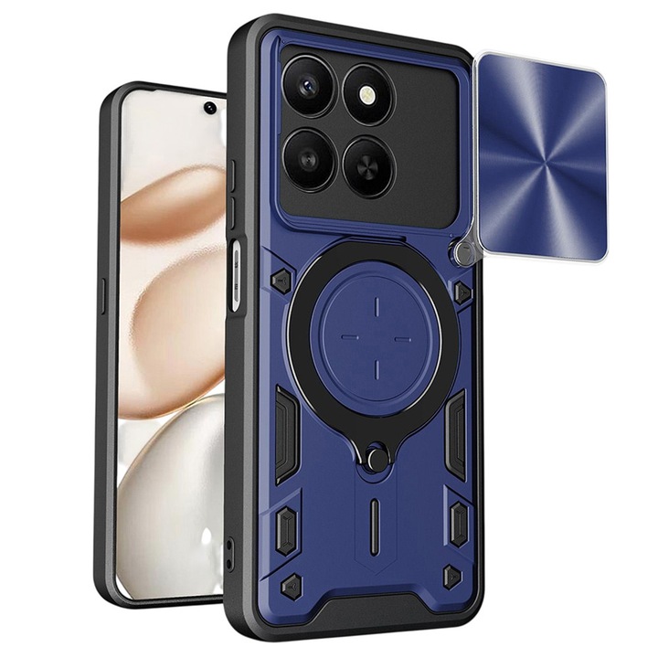 Carcasa de protectie pentru Honor 400 Smart 5G / Honor X7d 4G / Honor 400 Smart 4G, albastru