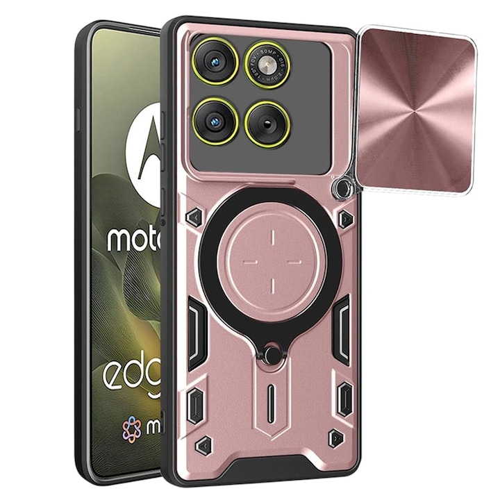 Carcasa de protectie pentru Motorola Edge 70, roz auriu