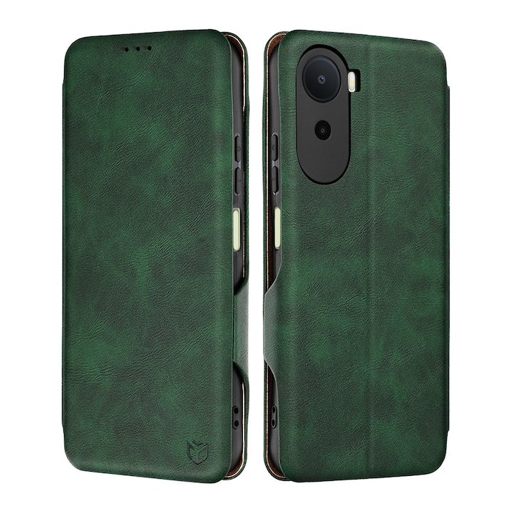 Husa 360° Xiaomi Redmi A7 Pro 4G Asteroid GSM Safe Wallet Plus, verde