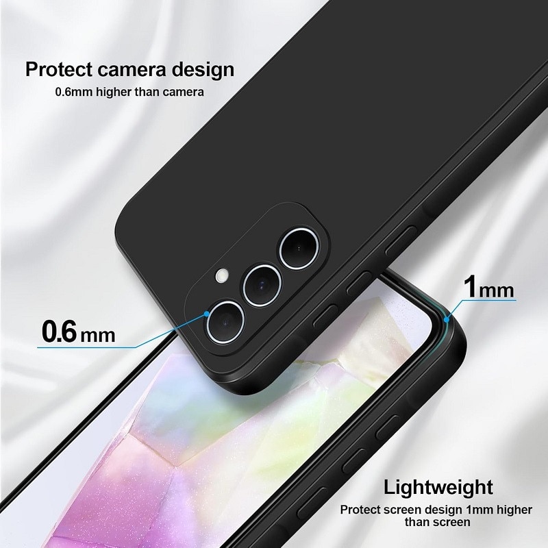 Husa pentru Samsung Galaxy S25 OEMG® Silicon case, protectie militara, interior din microfibra-negru