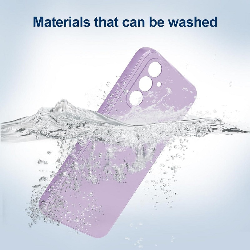Husa pentru Samsung Galaxy A55 OEMG® Silicon case, protectie militara, interior din microfibra-Violet Deschis