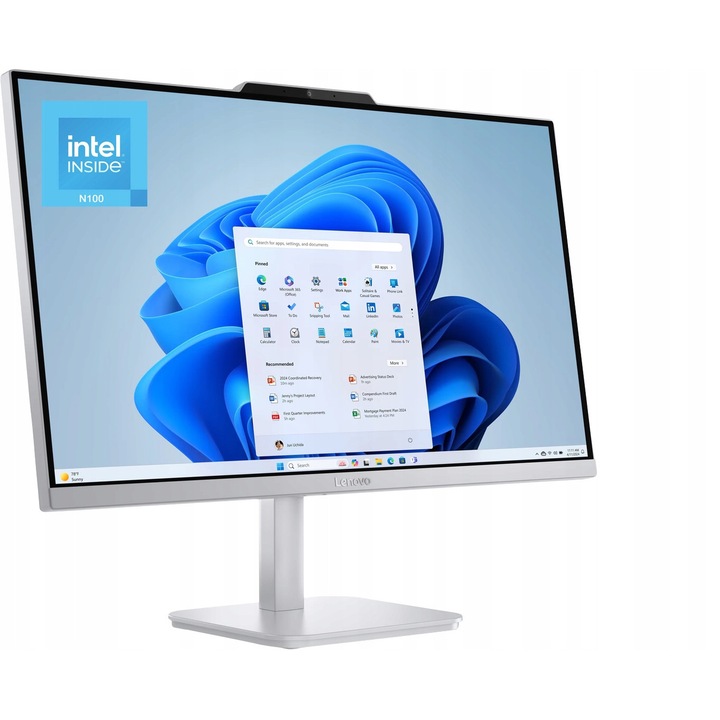 Lenovo AiO V100 N100/23.8" FHD/8GB/SSD 512GB/DOS