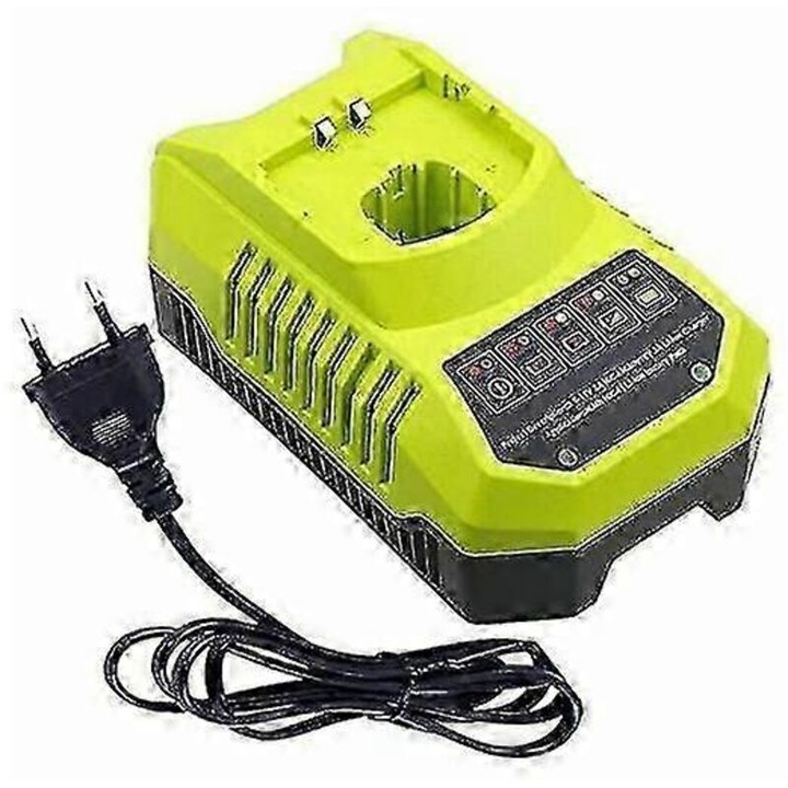 Incarcator 260815BM8691 compatibil Ryobi One Plus, 9,6–18 V, 3 A, afisaj LED (stare + temperatura), protectii la suprasarcina/ scurtcircuit, negru