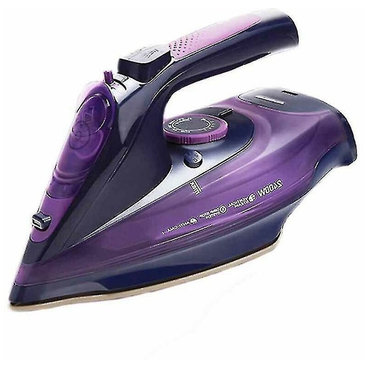 Fier de calcat cu aburi, 2400W, reglabil, mov, 31x12x7.5cm