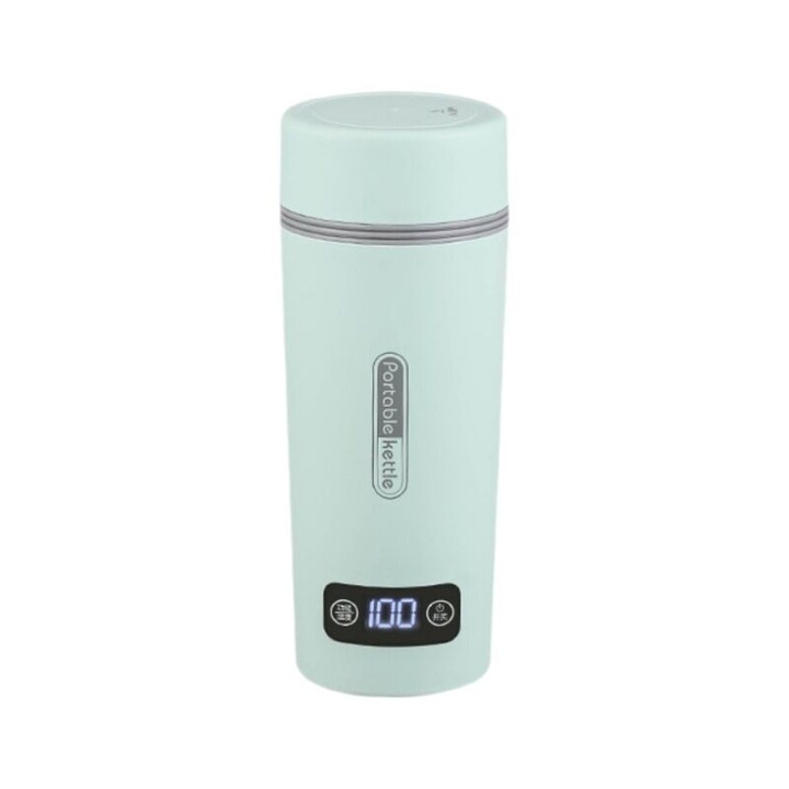 Hordozható elektromos vízforraló 350ml, 304 rozsdamentes acél, hőmérséklet-szabályozás, automatikus kikapcsolás, 21x8.2x6.5cm