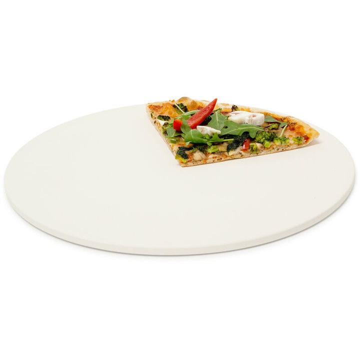 Piatra de copt pizza 33x1cm bej cordierit