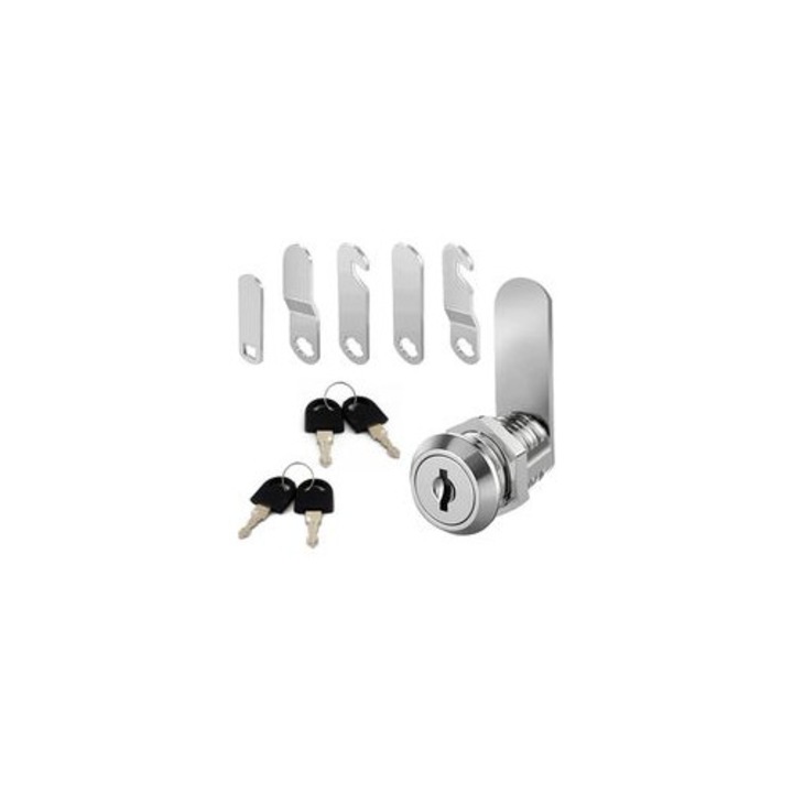 Broasca cutie postala 16mm set 4 chei placi blocare cromat 12.5mm